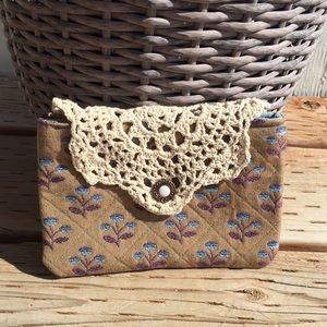 Vintage made clutch / wallet
